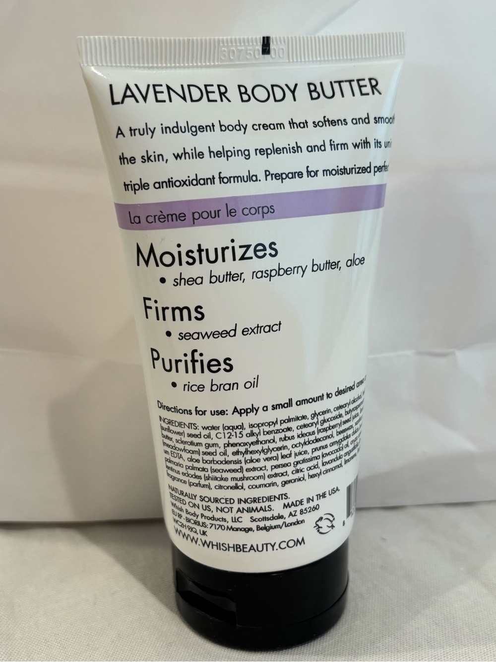 Whish Lavender Body Butter 5 oz Hydrating Collagen Moisturizer New - Picture 2 of 4